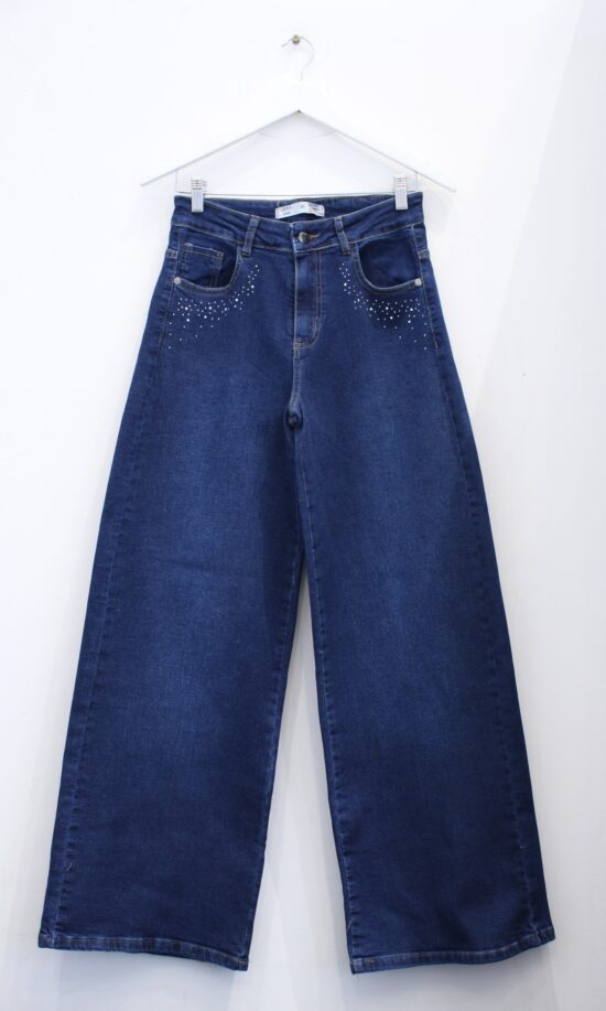 Wide Leg Strass Zero